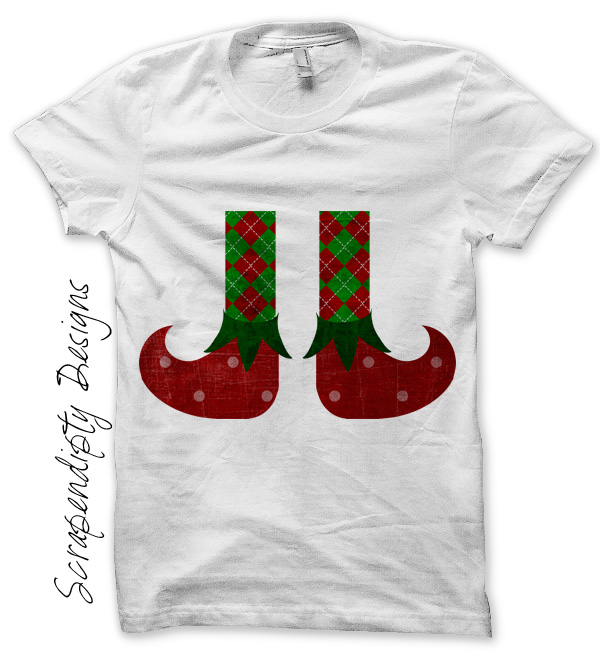 Scrapendipity Designs Elf Shoes Iron On Transfer Pattern Elf
