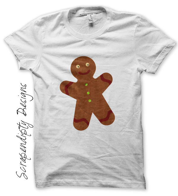 Scrapendipity Designs Gingerbread Man Iron On Transfer Pattern