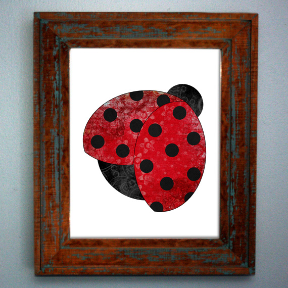 Scrapendipity Designs » Ladybug Iron On Transfer Pattern Spring