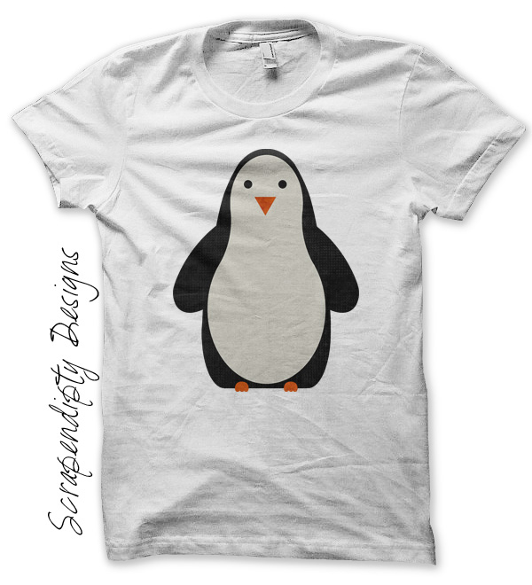 Scrapendipity Designs Penguin Iron On Transfer Pattern Cute Kids