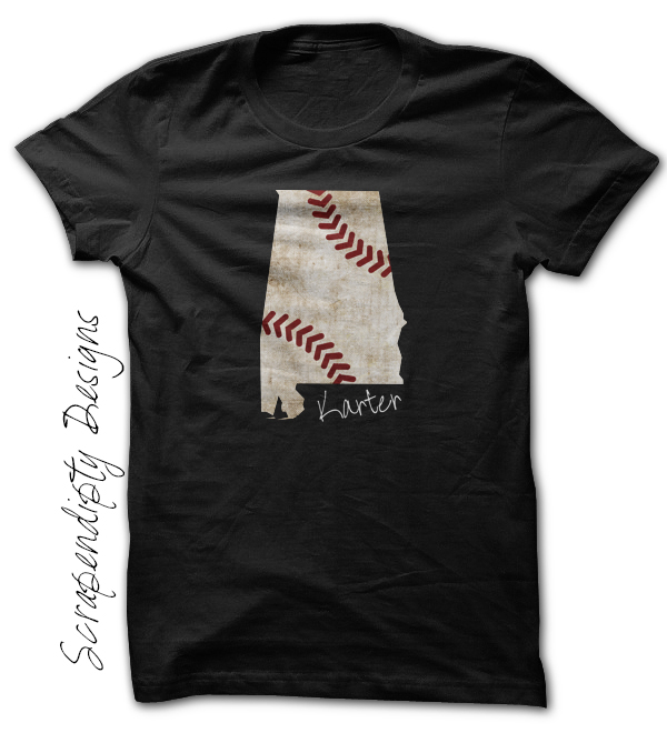 Alabama State Baseball Shirt