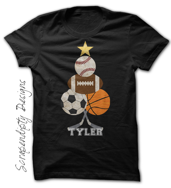 Christmas Tree Sports Shirt